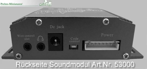 Rckseite des neuen Soundmoduls von Prehm-Miniaturen - Neuheit 2016